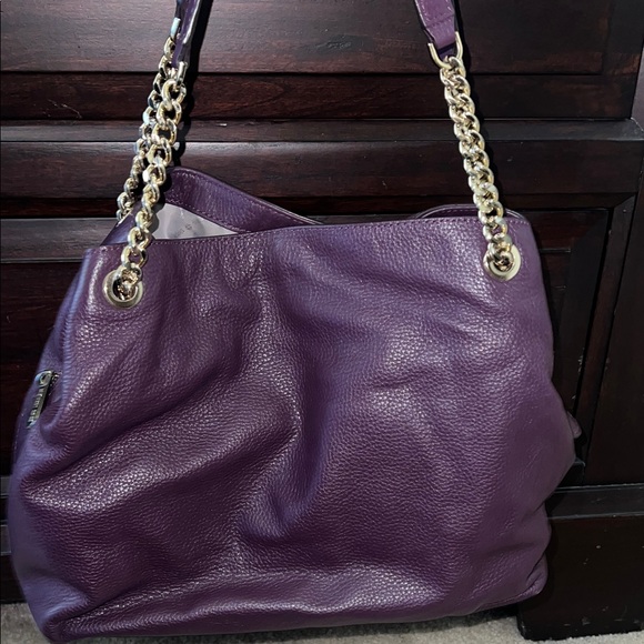 Michael Kors Dark Purple Shoulder Bag - Picture 7 of 8